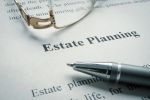 Information about Estate planning and old glasses. Concept for Minimize Probate Court Involvement with Estate Planning
